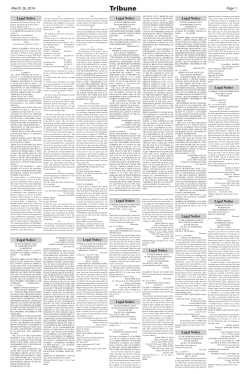 Tribune March 26, 2014 Page 1 Legal Notice