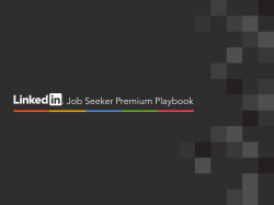 Job Seeker Premium Playbook
