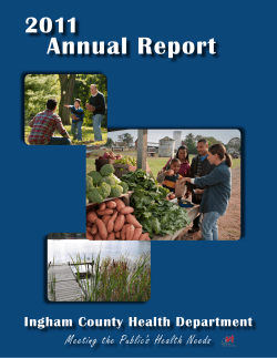 Annual Report 2011  Ingham County Health Department