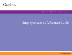 Employee Leave of Absence Guide Getting started 