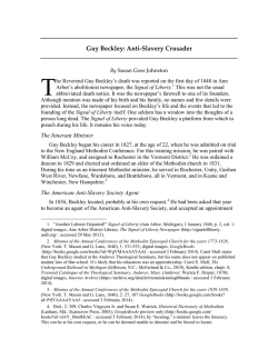 T Guy Beckley: Anti-Slavery Crusader