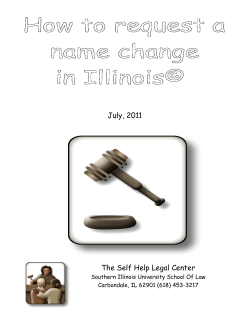 July, 2011  The Self Help Legal Center