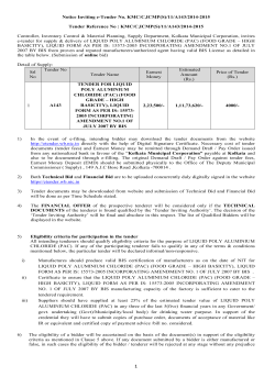 Notice Inviting e-Tender No. KMC/C,ICMP(S)/11/A143/2014-2015  Tender Reference No : KMC/C,ICMP(S)/11/A143/2014-2015
