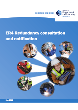 ER4 Redundancy consultation and notification  May 2011