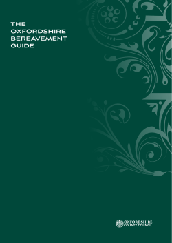 the oxfordshire bereavement guide