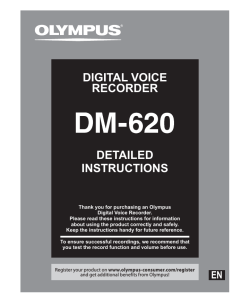 DIGITAL VOICE RECORDER DETAILED INSTRUCTIONS