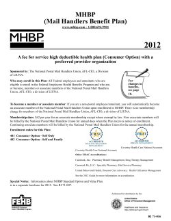 2012 MHBP (Mail Handlers Benefit Plan)