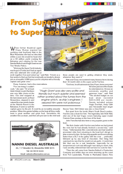 From Super Yachts to Super Sea Tow W