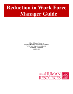 Reduction in Work Force Manager Guide