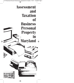 Assessment and Taxation of