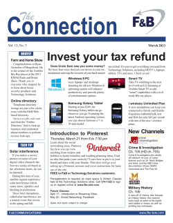 Connection The Invest your tax refund