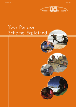 Your Pension Scheme Explained Re-issued Jan 07 MMP/124