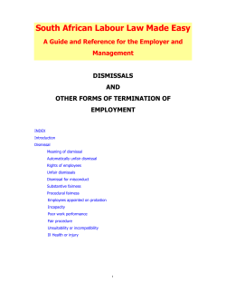 South African Labour Law Made Easy Management
