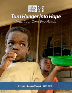 Turn Hunger into Hope with Your Own Two Hands