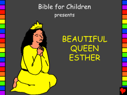BEAUTIFUL QUEEN ESTHER Bible for Children