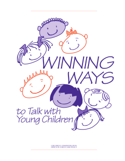 WINNING WAYS to Talk with Young Children