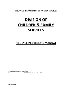 DIVISION OF CHILDREN &amp; FAMILY SERVICES
