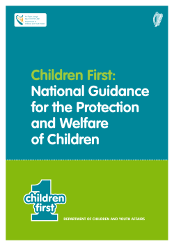 Children First:  National Guidance for the Protection