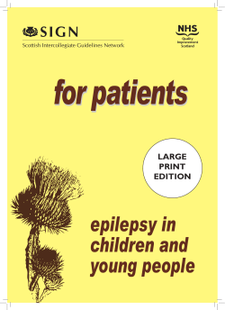 for patients epilepsy in children and young people
