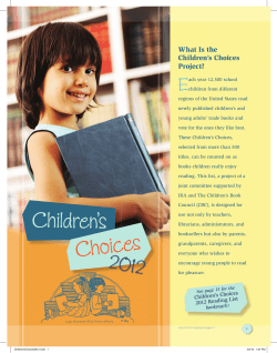 E What Is the Children’s Choices Project?