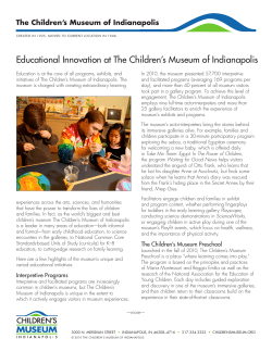 Educational Innovation at The Children’s Museum of Indianapolis