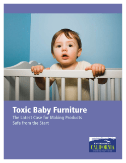 Toxic Baby Furniture The Latest Case for Making Products