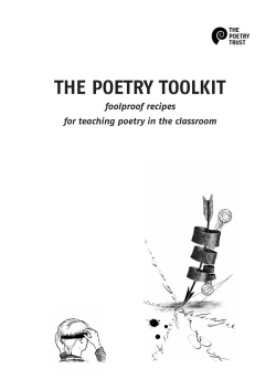 THE POETRY TOOLKIT foolproof recipes for teaching poetry in the classroom
