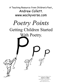 Poetry Points Getting Children Started With Poetry. ,