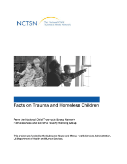 Facts on Trauma and Homeless Children