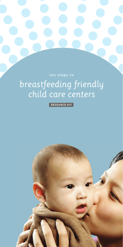 breastfeeding friendly child care centers ten steps to