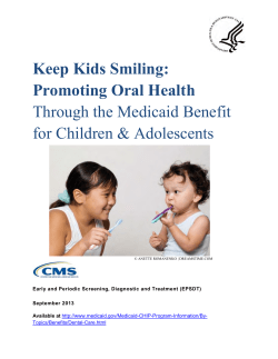 Keep Kids Smiling: Promoting Oral Health Through the Medicaid Benefit