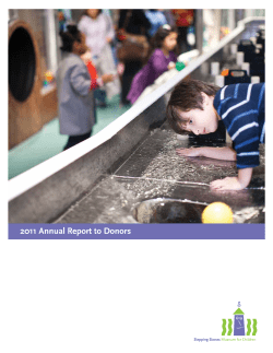 2011 Annual Report to Donors