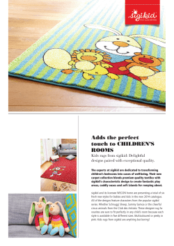 Adds the perfect touch to CHILDREN’S ROOMS Kids rugs from sigikid: Delightful