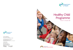 Healthy Child Programme From 5–19 years old H