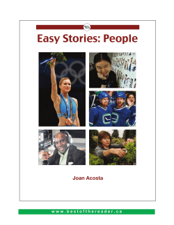 Easy Stories: People Joan Acosta
