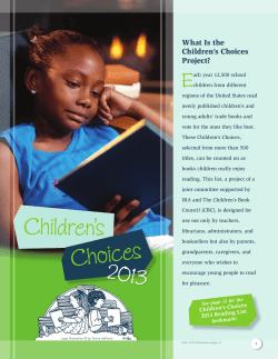 E What Is the Children’s Choices Project?