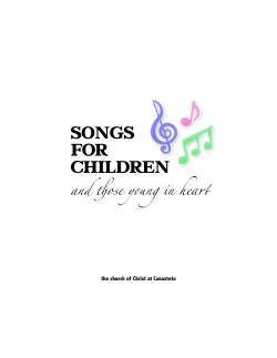 SONGS FOR CHILDREN ! ! ! and &#34;ose y#ng in hea$