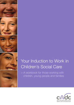 Your Induction to Work in Children’s Social Care