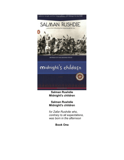 Salman Rushdie Midnight's children Book One