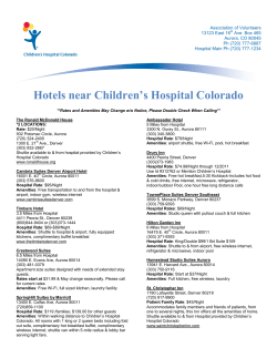 Hotels near Children’s Hospital Colorado