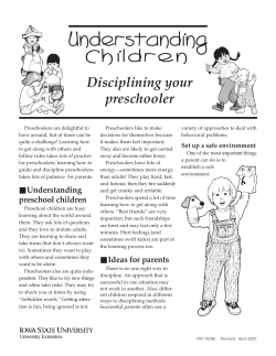 Disciplining your preschooler