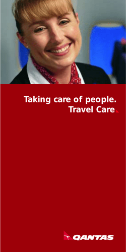 Taking care of people. Travel Care