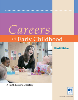 Careers Early Childhood in A North Carolina Directory