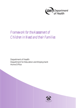 Framework for the Assessment of Children in Need and their Families