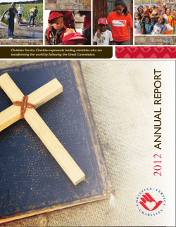 Christian Service Charities represents leading ministries who are