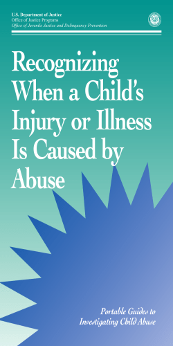 Recognizing When a Child’s Injury or Illness Is Caused by
