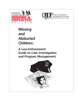 Missing and Abducted Children: