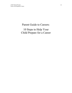 Parent Guide to Careers: 10 Steps to Help Your