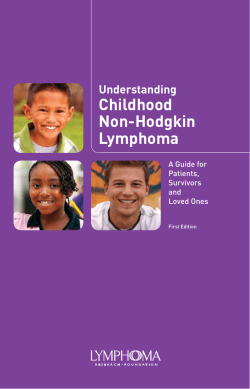 Childhood Non-Hodgkin Lymphoma Understanding