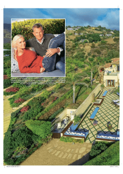 Former model Yolanda and her record producer husband David snuggle... together in the sumptuous garden of their Malibu home (above)....